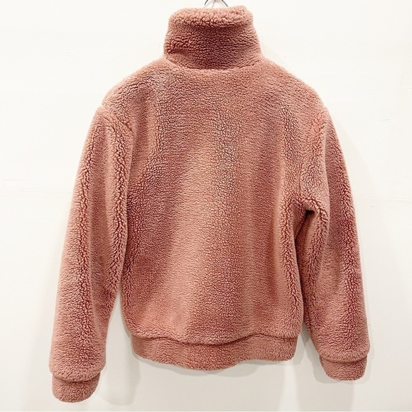 Elodie Faux Shearling Teddy Jacket Full Zip Large Pockets High Collar X-Small - Picture 3 of 10